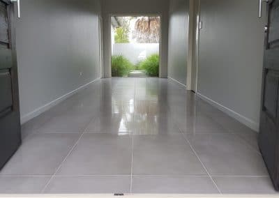 Foyer floor tiling